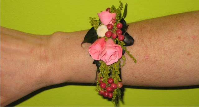 pulseras flores boda